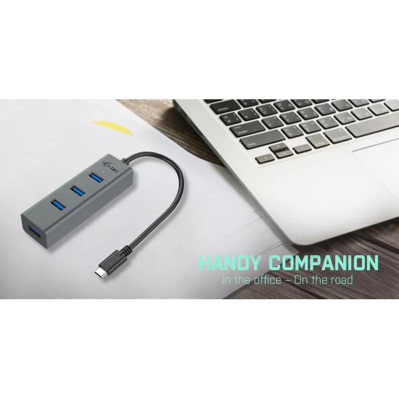 Hub USB-C i-tec Metal 4 puertos
