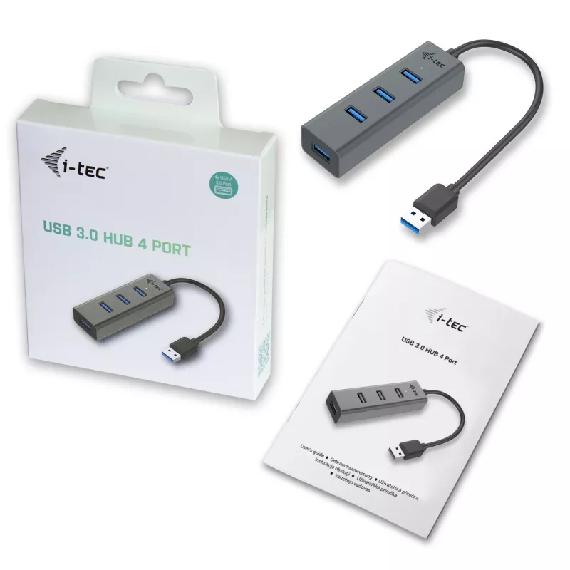 Hub USB i-tec Metal USB 3.0 HUB 4 puertos