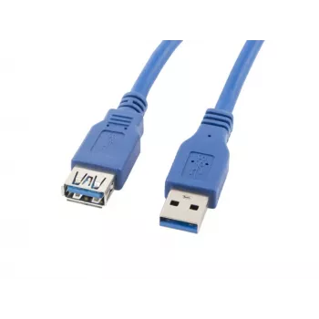 Cable USB-A a USB-A LANBERG CA-US3E-10CC-0018-B 1,8 m, USB 3.0, azul, 4800 Mbit/s