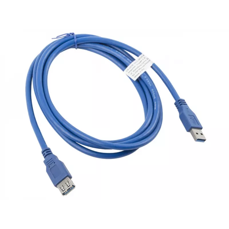 Cable USB-A a USB-A LANBERG CA-US3E-10CC-0018-B 1,8 m, USB 3.0, azul, 4800 Mbit/s