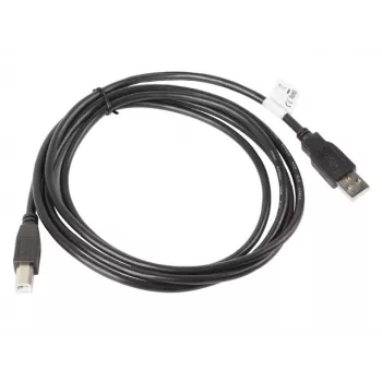 Cable USB 2.0 LANBERG CA-USBA-10CC-0018-BK — 1,8 m, USB A (conector macho) a USB B (conector macho), negro