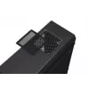 Caja de PC iBox Orcus X14 Midi Tower, ATX/Micro ATX/ITX, ventana lateral, 2 ventiladores de 120 mm con iluminación roja, 3 bahías de 3,5 pulgadas, 2 de 2,5 pulgadas, 1 de 5,25 pulgadas, USB 3.0, negra