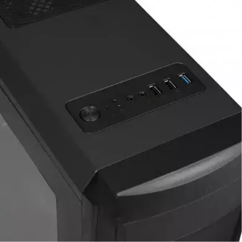 Caja de PC iBox Orcus X14 Midi Tower, ATX/Micro ATX/ITX, ventana lateral, 2 ventiladores de 120 mm con iluminación roja, 3 bahías de 3,5 pulgadas, 2 de 2,5 pulgadas, 1 de 5,25 pulgadas, USB 3.0, negra