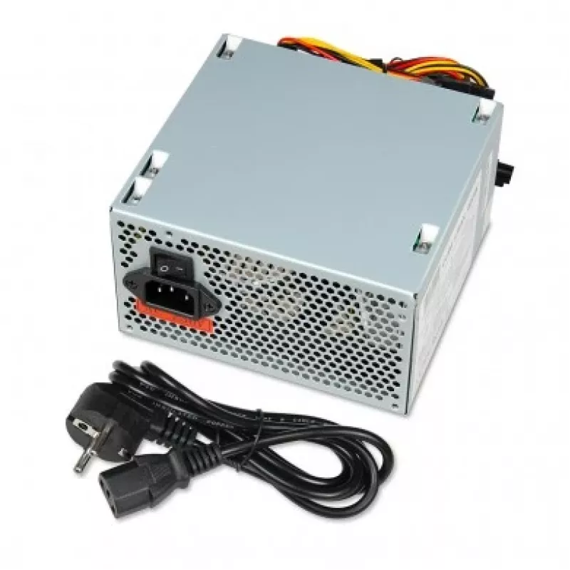Fuente de alimentación ATX IBOX CUBE II 400 W — 20+4 pines, ventilador de 120 mm, plateada