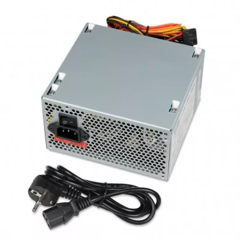 Fuente de alimentación IBOX Cube Ii 500 W 20+4 pines ATX ATX plateada