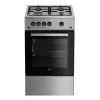 Cocina Beko FSG52020FX de pie de gas acero inoxidable