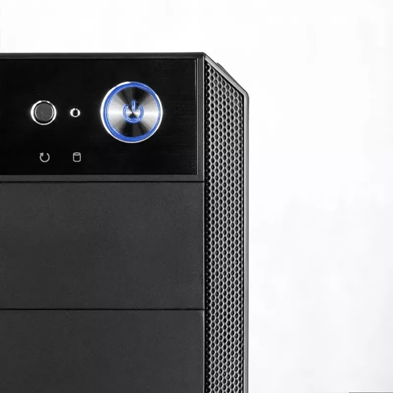 Caja de PC Modecom Oberon Pro Midi Tower, ATX/Micro ATX/ITX, ventana lateral, tarjeta gráfica de hasta 395 mm, 2x USB 3.0, negra