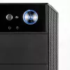 Caja de PC Modecom Oberon Pro Midi Tower, ATX/Micro ATX/ITX, ventana lateral, tarjeta gráfica de hasta 395 mm, 2x USB 3.0, negra