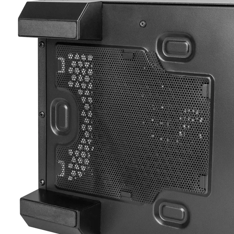Caja de PC Modecom Oberon Pro Midi Tower, ATX/Micro ATX/ITX, ventana lateral, tarjeta gráfica de hasta 395 mm, 2x USB 3.0, negra