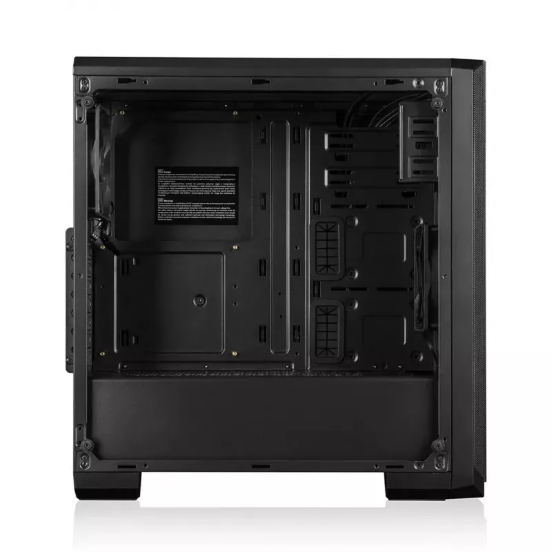 Caja de PC Modecom Oberon Pro Midi Tower, ATX/Micro ATX/ITX, ventana lateral, tarjeta gráfica de hasta 395 mm, 2x USB 3.0, negra