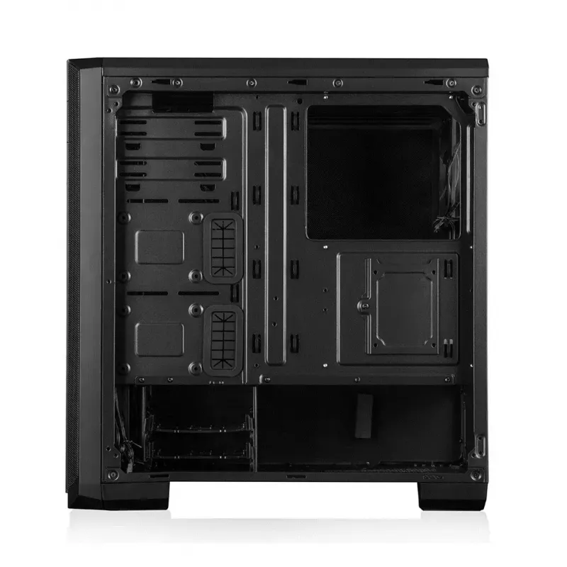Caja de PC Modecom Oberon Pro Midi Tower, ATX/Micro ATX/ITX, ventana lateral, tarjeta gráfica de hasta 395 mm, 2x USB 3.0, negra
