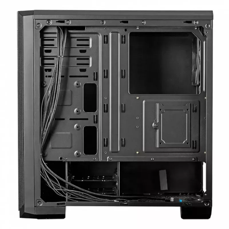 Caja de PC Modecom Oberon Pro Midi Tower, ATX/Micro ATX/ITX, ventana lateral, tarjeta gráfica de hasta 395 mm, 2x USB 3.0, negra