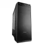 Caja de PC Modecom Oberon Pro Midi Tower, ATX/Micro ATX/ITX, ventana lateral, tarjeta gráfica de hasta 395 mm, 2x USB 3.0, negra