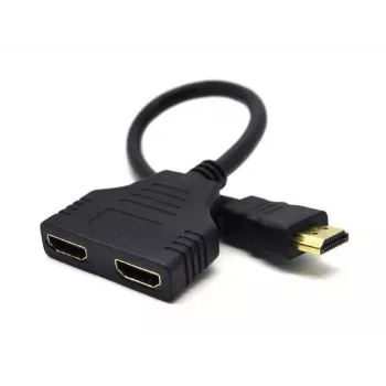 Cable HDMI Gembird DSP-2PH4-04 — HDMI Type-A macho a 2× HDMI Type-A hembra, negro, conectores rectos