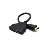 Cable HDMI Gembird DSP-2PH4-04 — HDMI Type-A macho a 2× HDMI Type-A hembra, negro, conectores rectos