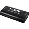 Repetidor AV TECHLY IDATA-HDMI2-RIP4KT — HDMI 2.0, HDCP 2.2, 4096×2160, distancia máxima 40 m, negro
