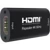 Repetidor AV TECHLY IDATA-HDMI2-RIP4KT — HDMI 2.0, HDCP 2.2, 4096×2160, distancia máxima 40 m, negro