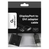 Cable adaptador GEMBIRD DisplayPort a DVI — Negro