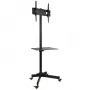 Soporte de suelo con ruedas Techly LCD/LED/Plasma 23 inch-55 inch, 58,4 cm (23 inch), 139,7 cm (55 inch), 50 x 50 mm, 400 x 400 mm, -15 - 15°, negro