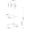Soporte de suelo con ruedas Techly LCD/LED/Plasma 23