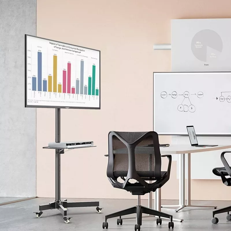 Soporte de suelo con ruedas Techly LCD/LED/Plasma 23