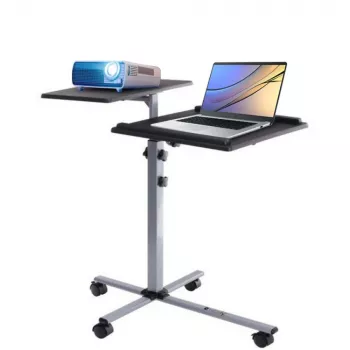 Soporte para portátil Techly universal carrito ajustable para portátil proyector negro