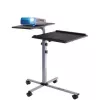 Soporte para portátil Techly universal carrito ajustable para portátil proyector negro