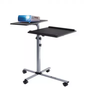Soporte para portátil Techly universal carrito ajustable para portátil proyector negro