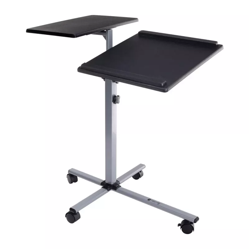 Soporte para portátil Techly universal carrito ajustable para portátil proyector negro