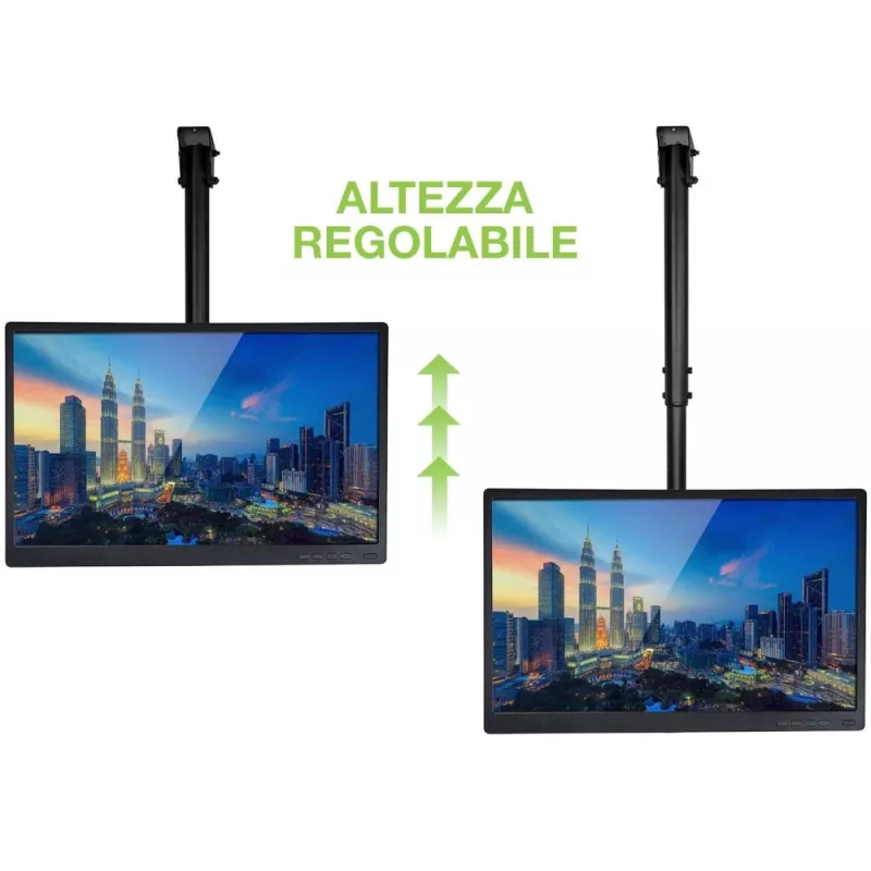 Soporte de techo telescópico Techly hasta 1,6 m LED TV LCD 23-42