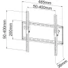 Soporte de pared inclinable Techly para TV LED-LCD 23-55 negro
