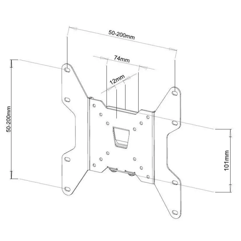 Soporte de pared Techly 13-37 inch para TV LED LCD fijo ICA-LCD 114