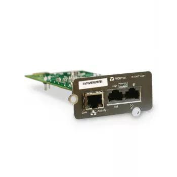 Tarjeta Vertiv Liebert IntelliSlot Unity, interna, cableada, RJ-45, Ethernet, 100 Mbit/s
