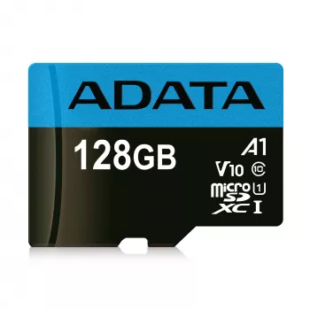 Memoria flash microSDXC ADATA 128 GB UHS‑I Class 10 — 85 MB/s lectura, 25 MB/s escritura, resistente al agua, con adaptador SD