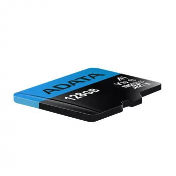 Memoria flash microSDXC ADATA 128 GB UHS‑I Class 10 — 85 MB/s lectura, 25 MB/s escritura, resistente al agua, con adaptador SD
