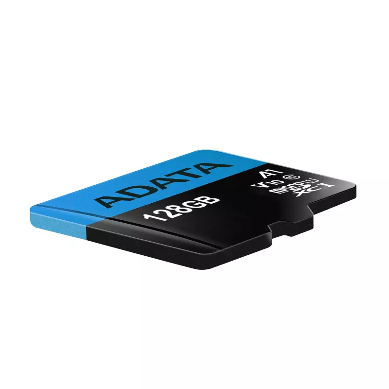 Memoria flash microSDXC ADATA 128 GB UHS‑I Class 10 — 85 MB/s lectura, 25 MB/s escritura, resistente al agua, con adaptador SD