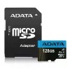 Memoria flash microSDXC ADATA 128 GB UHS‑I Class 10 — 85 MB/s lectura, 25 MB/s escritura, resistente al agua, con adaptador SD