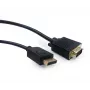 Gembird CCP-DPM-VGAM-6 cable adaptador de DisplayPort a VGA, 1,8 m, negro