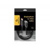 Gembird CCP-DPM-VGAM-6 cable adaptador de DisplayPort a VGA, 1,8 m, negro