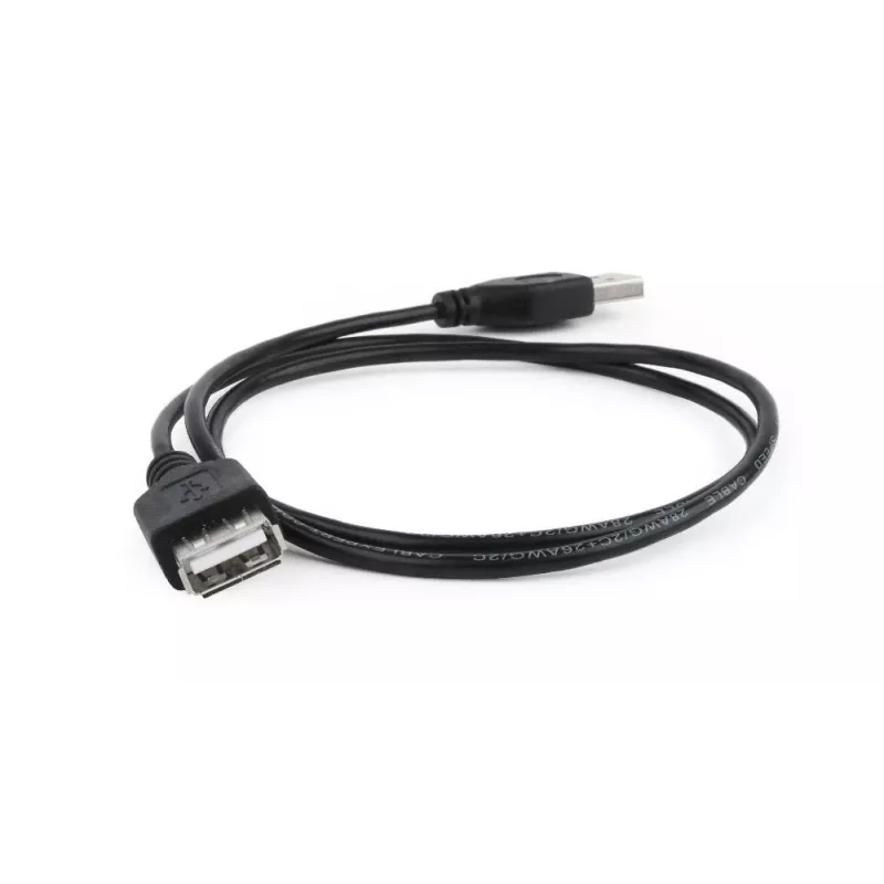 Cable alargador USB 2.0 GEMBIRD, 0,75 m - Negro