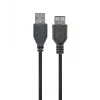Cable alargador USB 2.0 GEMBIRD, 0,75 m - Negro