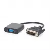 Cable adaptador de vídeo Gembird DVI-D (macho) a VGA (hembra) 0,2 m, negro