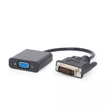 Cable adaptador de vídeo Gembird DVI-D (macho) a VGA (hembra) 0,2 m, negro