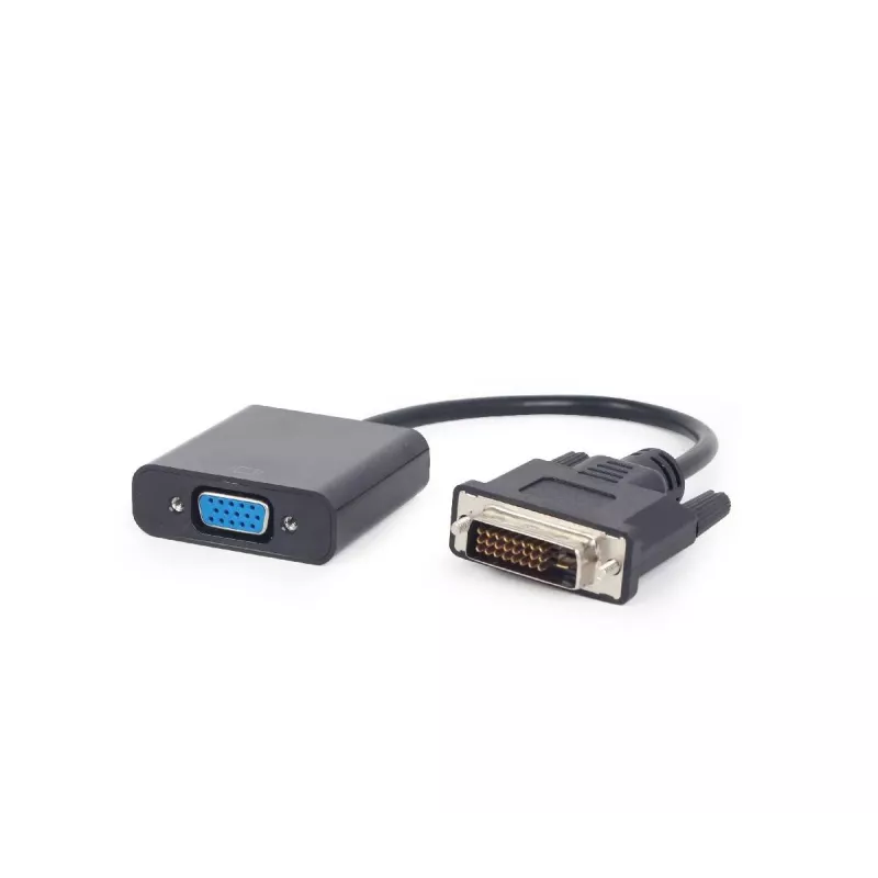 Cable adaptador de vídeo Gembird DVI-D (macho) a VGA (hembra) 0,2 m, negro