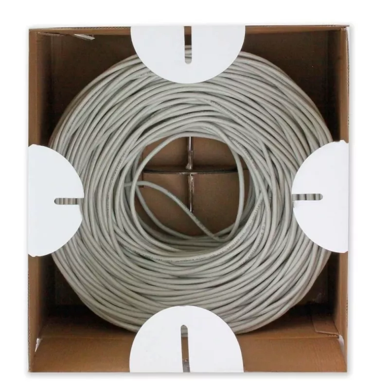 Cable de red TECHLY Cat.6 U/UTP CCA 305 m, 23 AWG, 250 MHz, gris