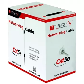 Cable de red Techly ITP7-UTP-IC-CCA gris 305 m Cat5e U/UTP (UTP)