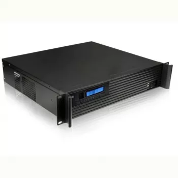 Carcasa para rack de servidor TECHLY I-CASE IPC-240L, 2U, Micro-ATX, 4 bahías de 3,5 pulgadas, 1 bahía de 5,25 pulgadas, 465x400x88,8 mm, negra