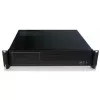 Carcasa para rack de servidor TECHLY I-CASE IPC-240L, 2U, Micro-ATX, 4 bahías de 3,5 pulgadas, 1 bahía de 5,25 pulgadas, 465x400x88,8 mm, negra