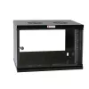 Caja de pared Techly 19 6U D450 negra montada I-CASE EL-1006B45