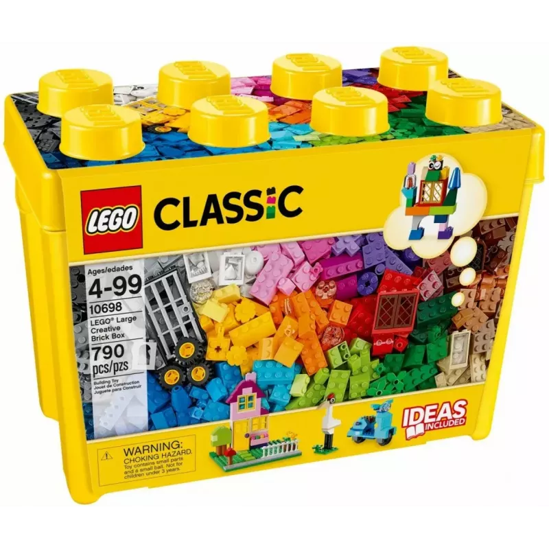Set de construcción LEGO Classic 10698 — 790 piezas, multicolor, 33 colores, incluye placas base verdes y accesorios